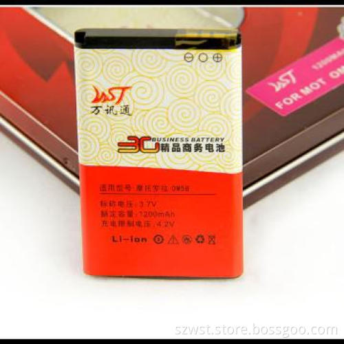 Mobile phone battery for Motoral OM5B